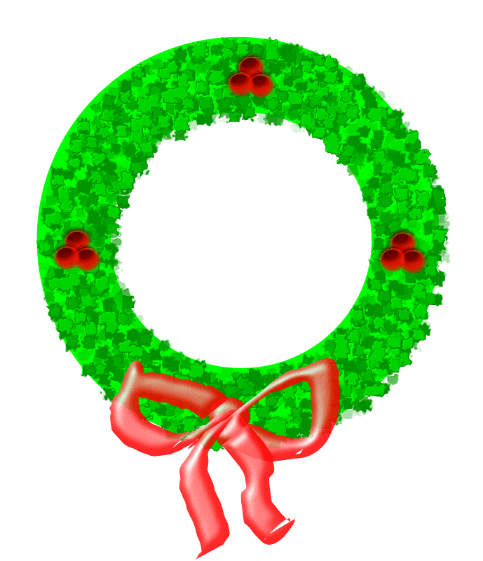 クリスマスリースのイラスト無料 2 イラスト