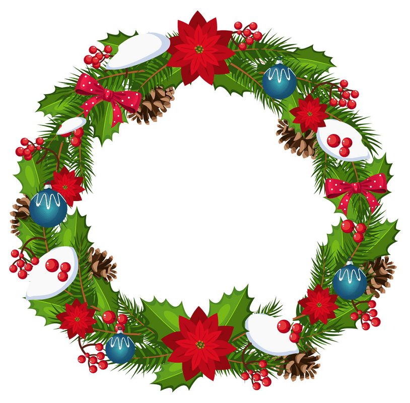 クリスマスリースのイラスト png 画像 イラスト