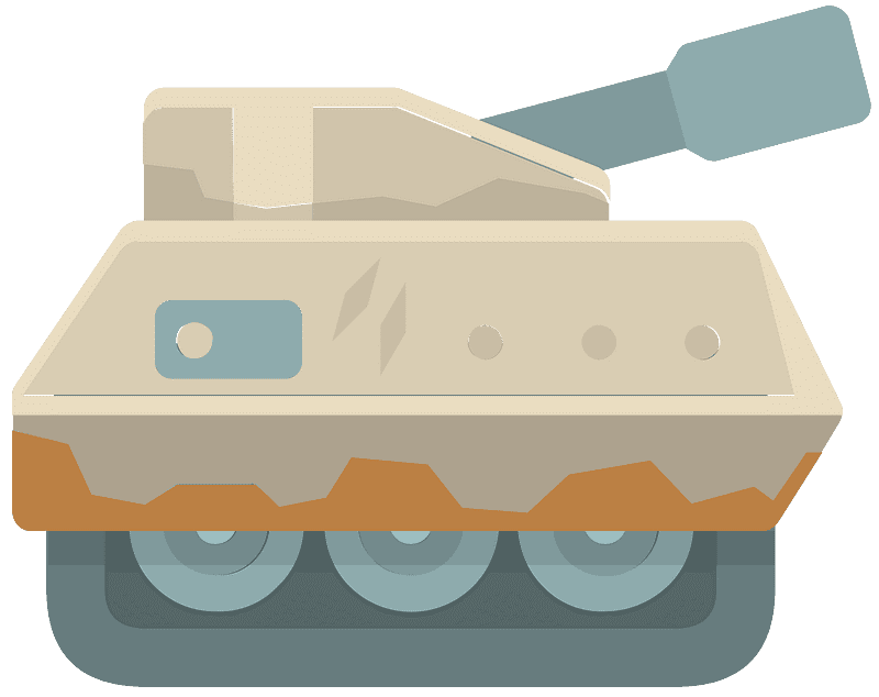 戦車 イラスト 透明な背景 3 イラスト