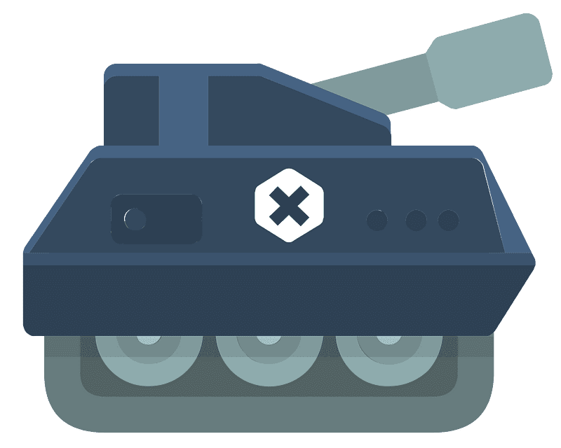 戦車 イラスト 透明な背景 4 イラスト