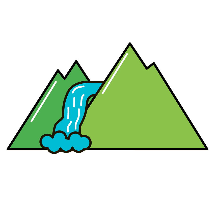 滝のイラスト画像