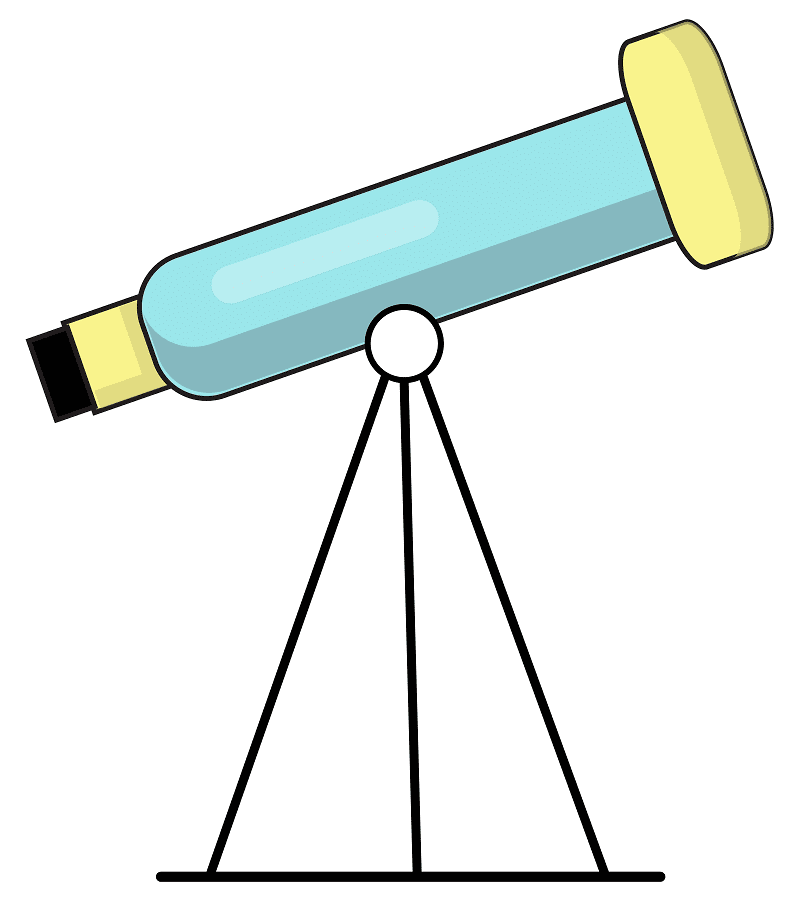 望遠鏡のイラスト 2
