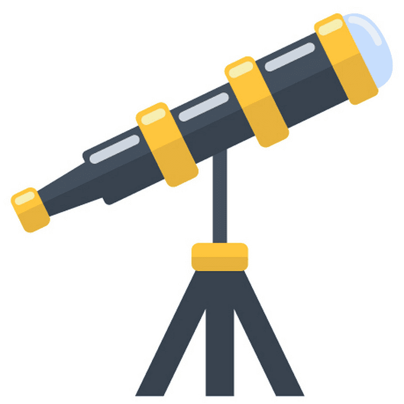 望遠鏡のイラスト9
