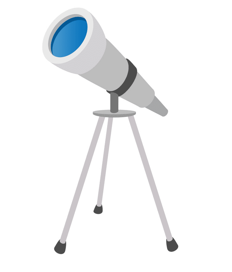 望遠鏡のイラストのダウンロード