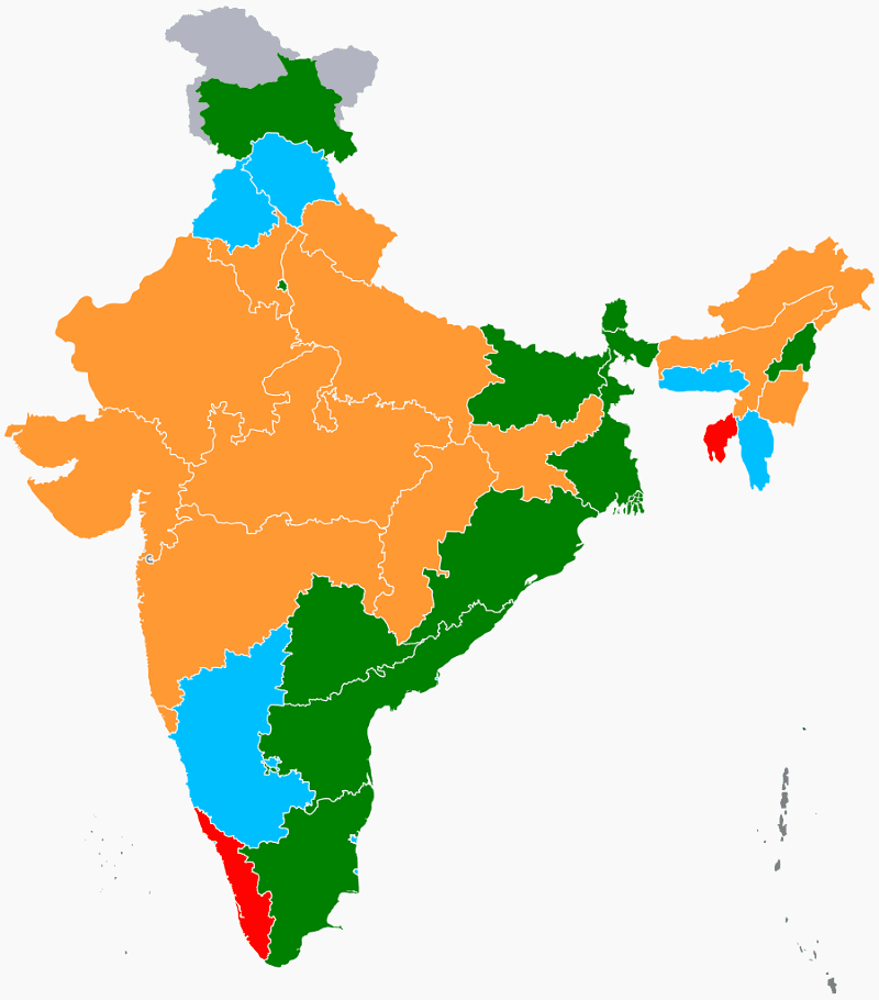 インド地図イラスト 2 イラスト