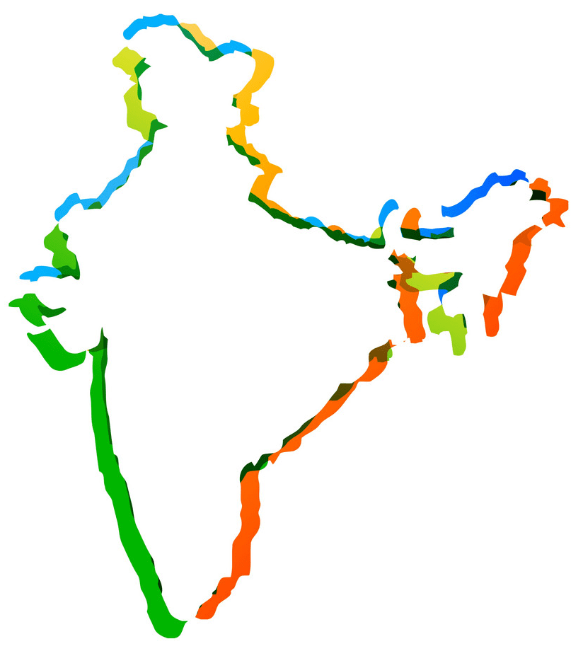 インド地図イラスト無料 2 イラスト