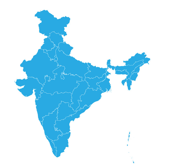 インド地図イラスト無料 イラスト