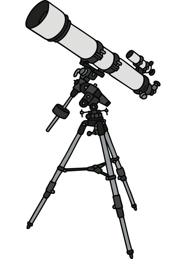 無料の望遠鏡イラスト画像