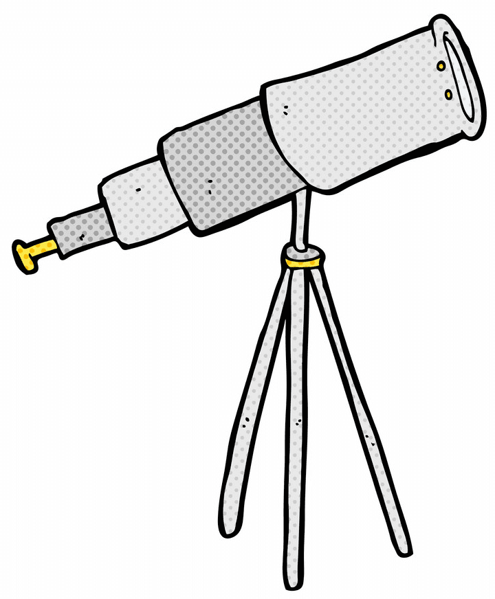 無料の望遠鏡イラストpng