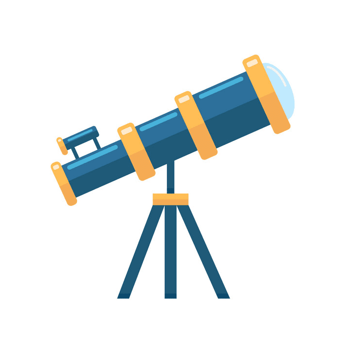 無料の望遠鏡イラスト