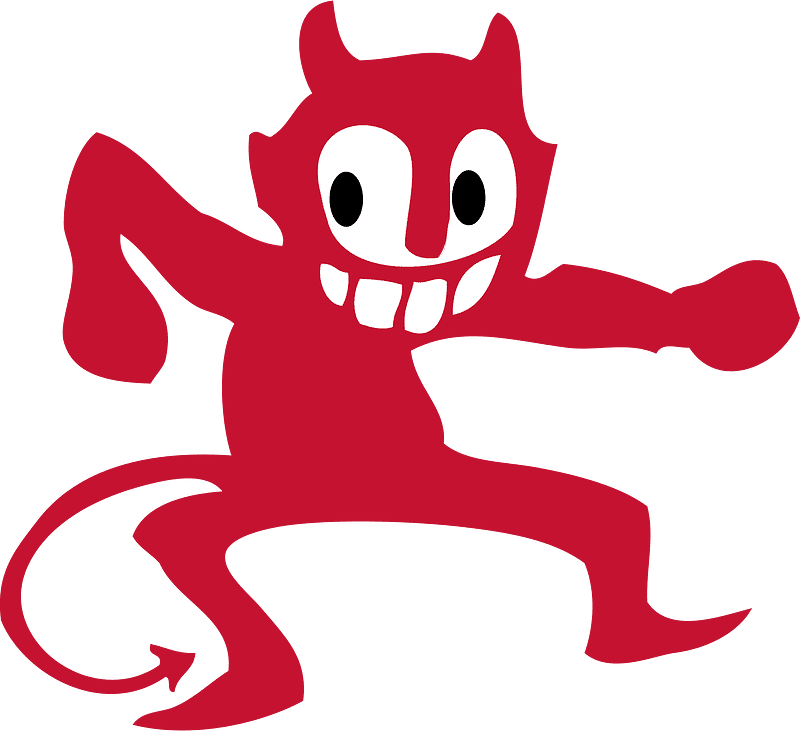 悪魔のイラストの透明な背景をダウンロード イラスト