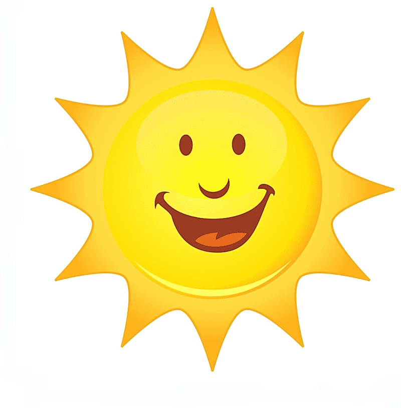 笑顔の太陽のイラスト