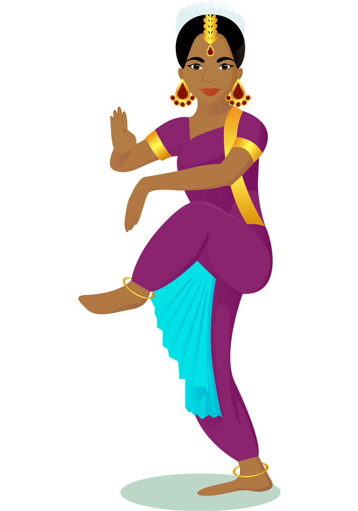 インドのダンスのイラスト