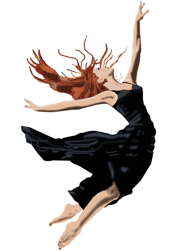 女性のダンスのイラスト イラスト