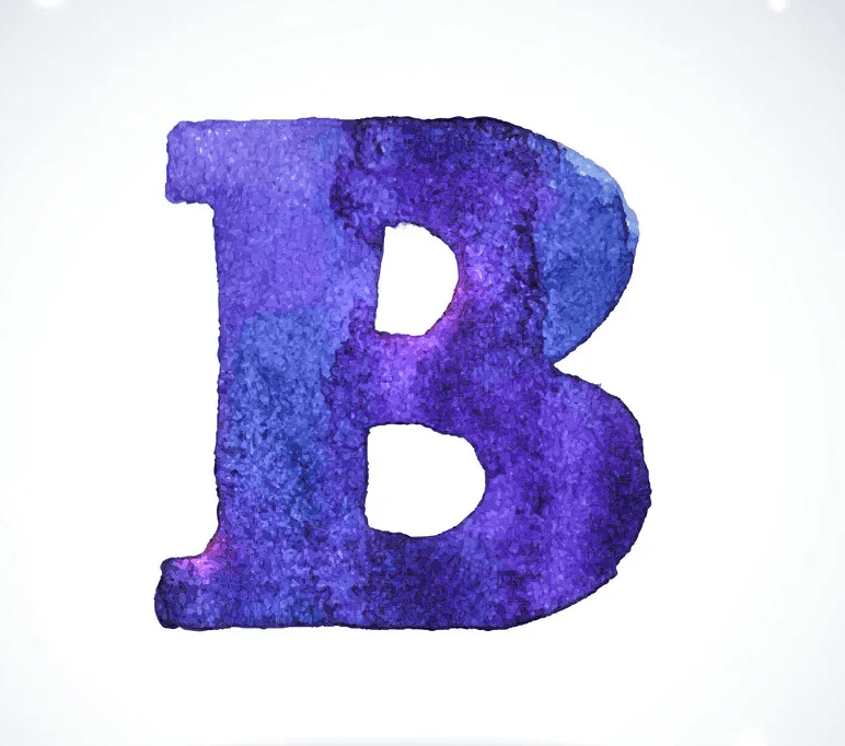 無料の文字Bのイラスト画像