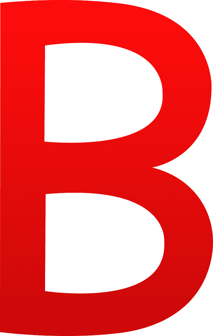 無料の文字 B のイラスト画像