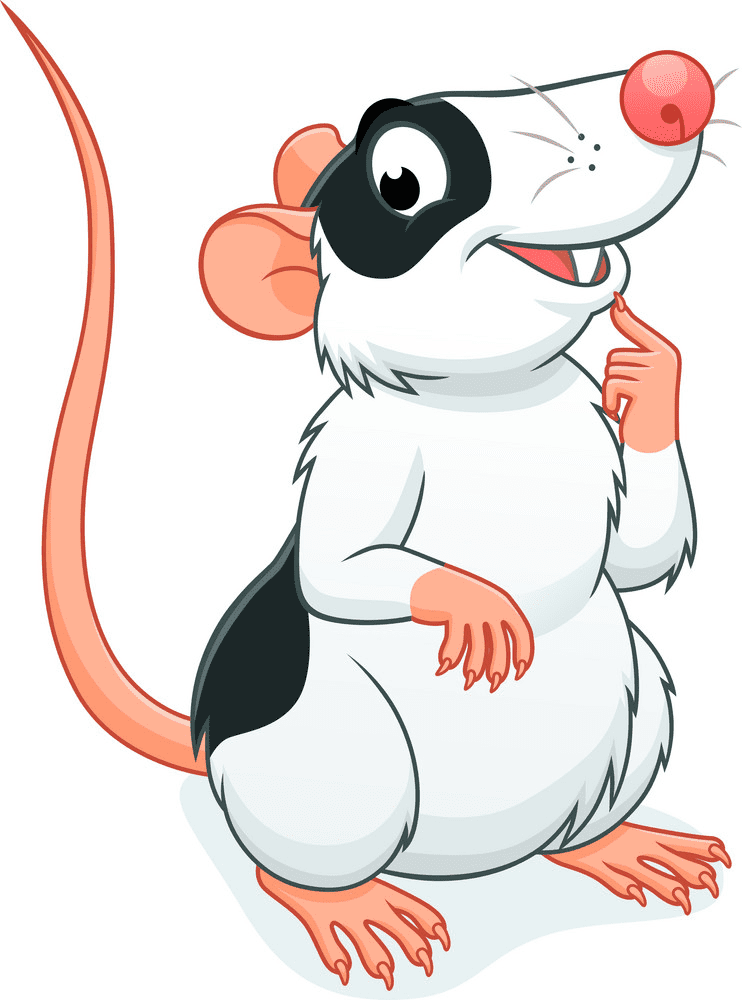 Cartoon Rat Illustration Png