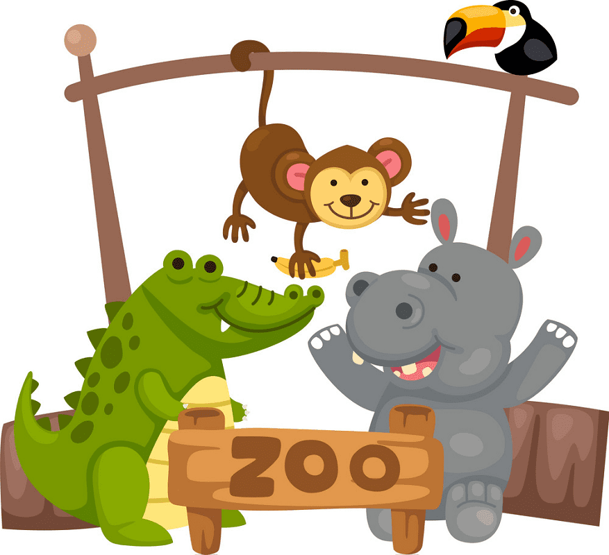 動物園のイラストを無料でダウンロード 4
