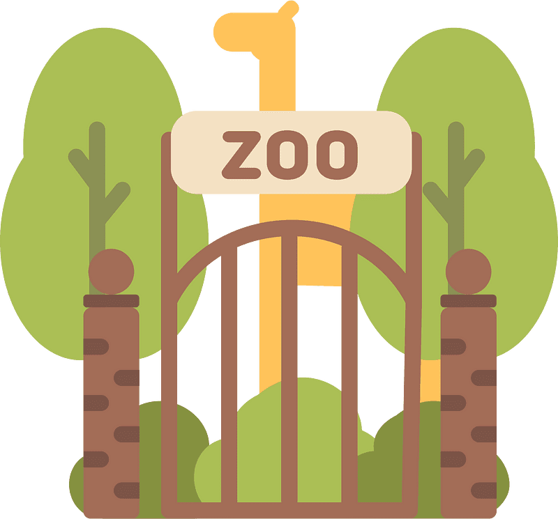 動物園のイラスト 透明画像 2
