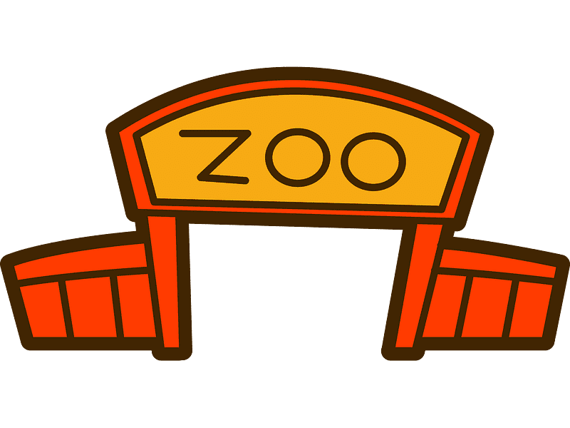 動物園のイラスト 透明