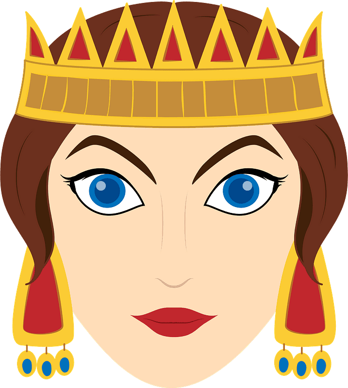 フェイスクイーンのイラスト透明 イラスト