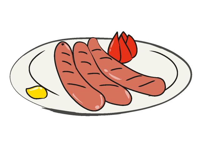 ソーセージのイラストPng