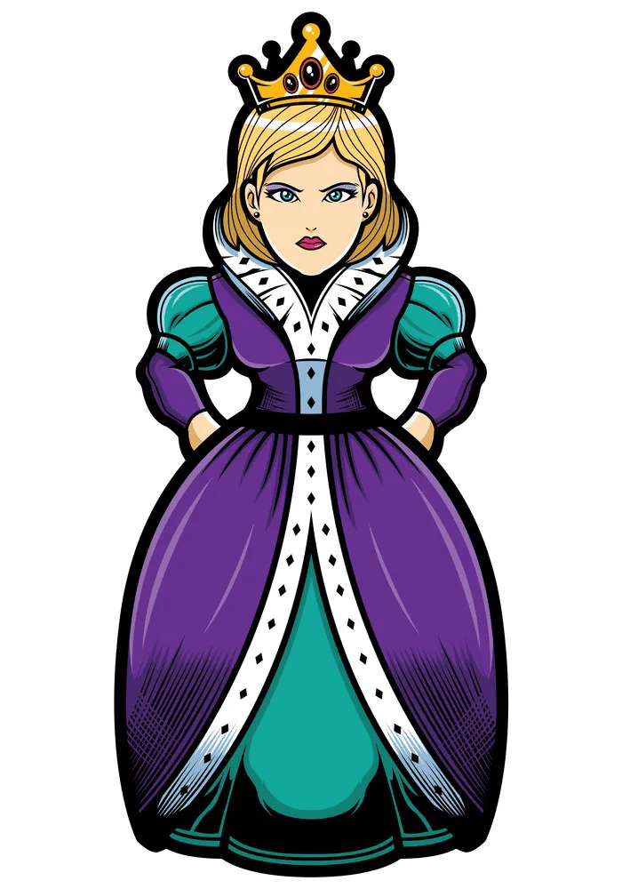 若い女王のイラストを無料でダウンロード 2 イラスト