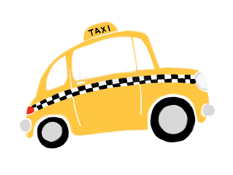 Taxi Cab Illustration Png Free
