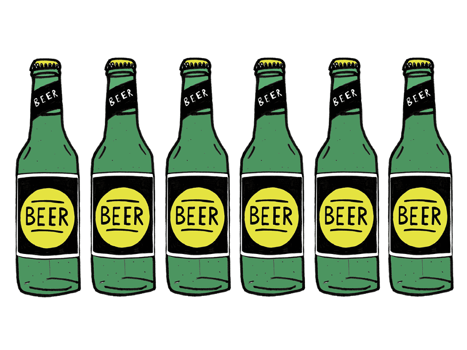 ビール瓶のイラスト画像 5 イラスト