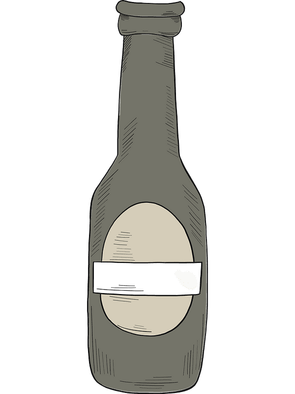 ビール瓶のイラスト 透過画像 イラスト