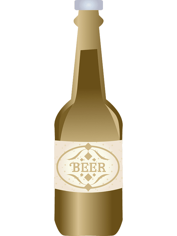 ビール瓶のイラスト透明画像 2 イラスト