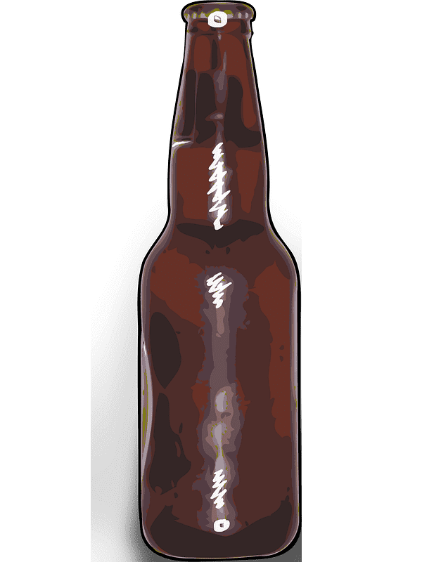 ビール瓶の透明イラスト画像 イラスト