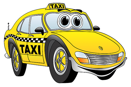 漫画タクシーのイラスト