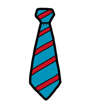 無料のネクタイのイラスト