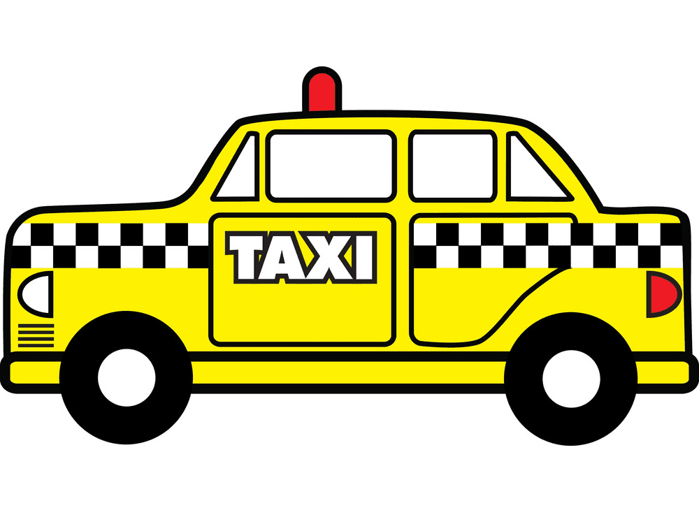 無料のタクシーイラストPng