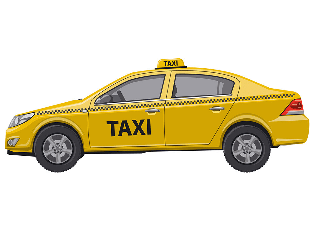 無料のタクシーイラスト