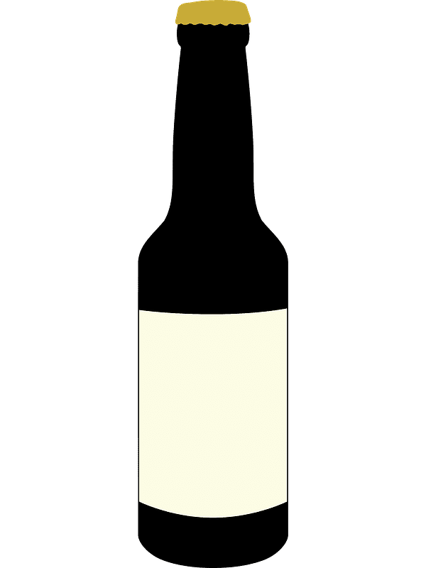 透明な背景の無料ビール瓶イラスト イラスト