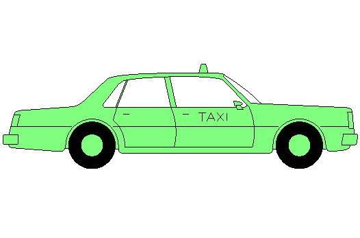 タクシー イラスト 無料画像