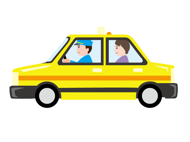 タクシーのイラスト画像 4