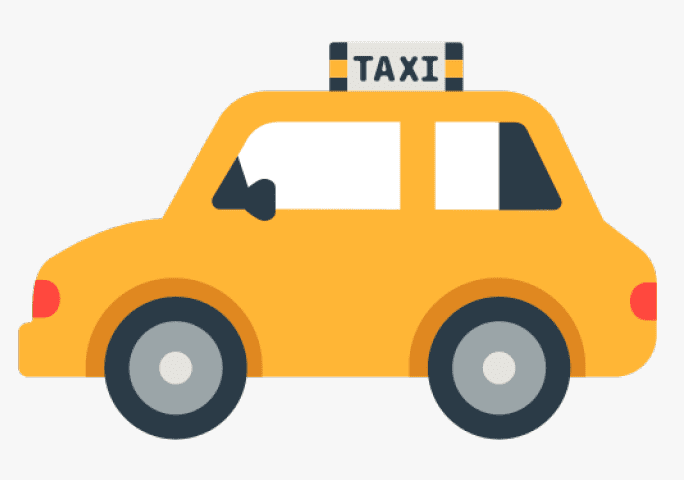 タクシーのイラスト無料画像