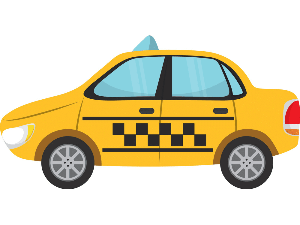 タクシーのイラスト 無料 PNG 画像 2