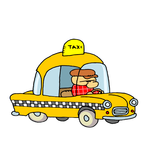 タクシーのイラストPNG画像 2 イラスト