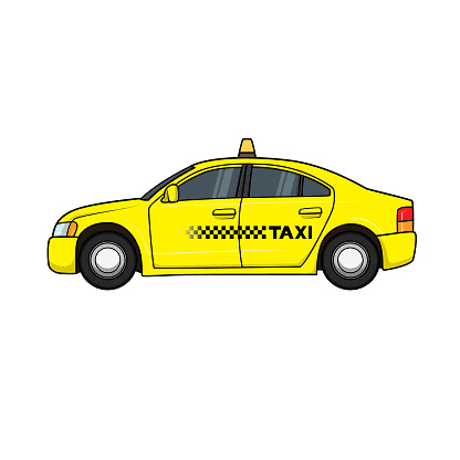 タクシーのイラストPNG画像