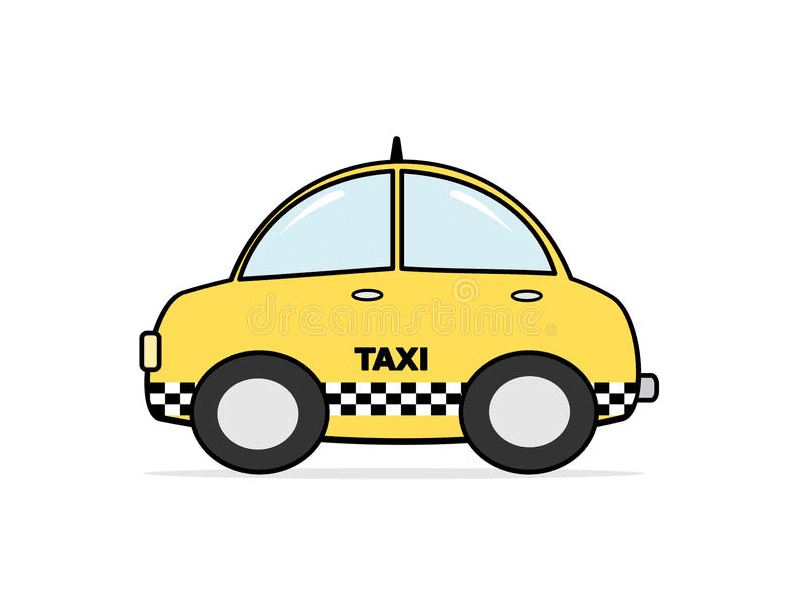 タクシーのイラスト PNG イメージ 2
