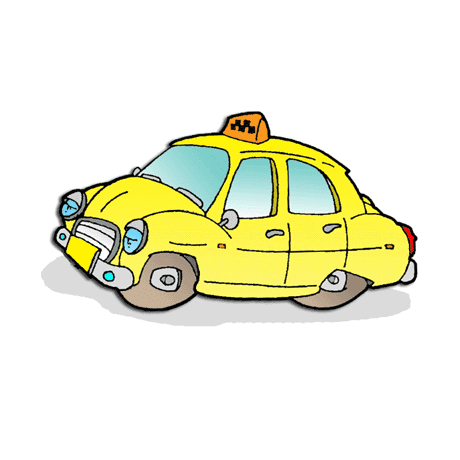 タクシーのイラスト PNG 写真