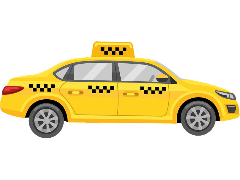 タクシーイラスト透明ダウンロード