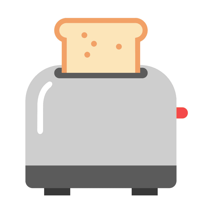 トースターのイラスト 無料 PNG 画像 2