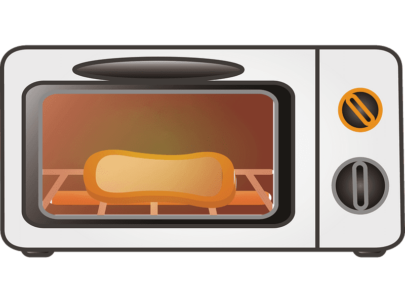 トースターオーブンのイラスト透明画像 2 イラスト