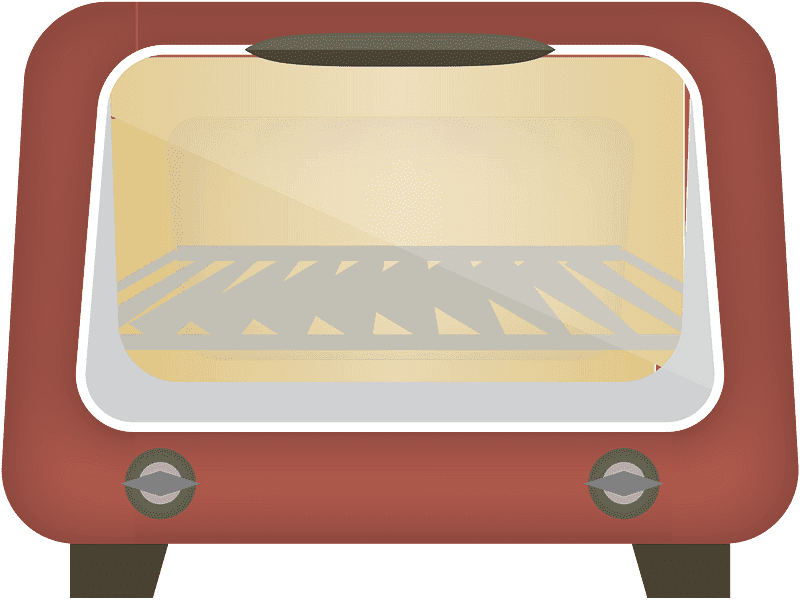 トースターオーブンのイラスト 透明