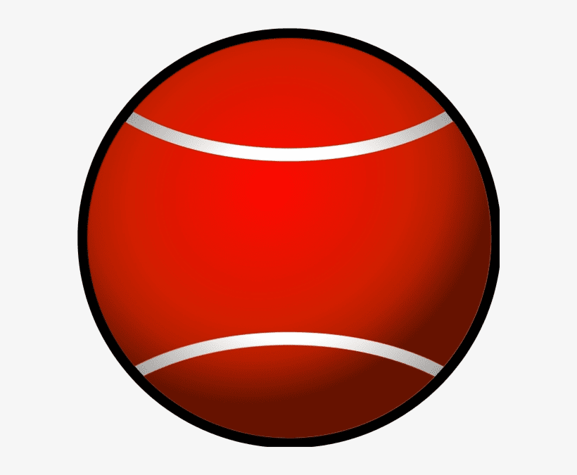 赤いテニスボールのイラスト イラスト